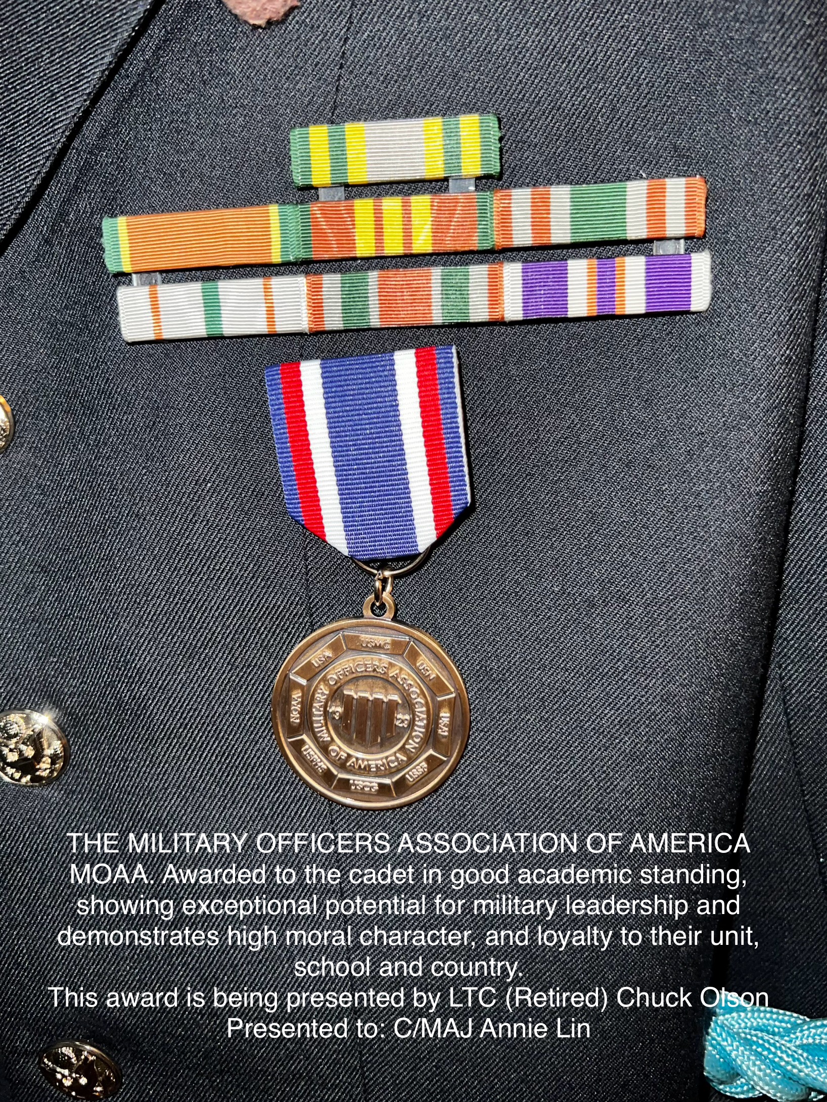 Military Officers Association of America JROTC Medal